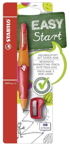 Picture of EASYERGO MECHANICAL RIGHT HANDED PENCIL WITH SHARPNER ORANGE